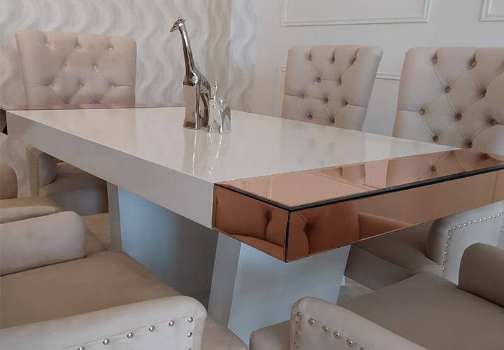 Comedor base plantilla de 4 puestos fabricado en madera cedro - 26
