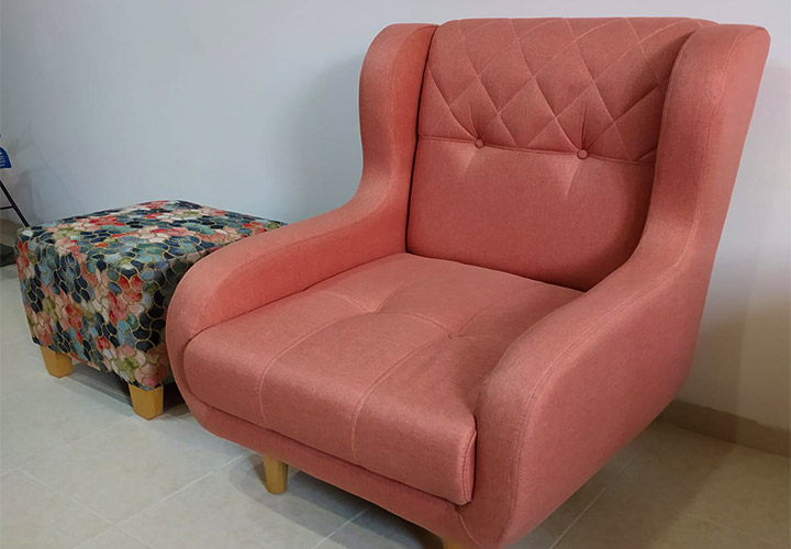 Silla Poltrona Guava, con telas antifluidos - 33