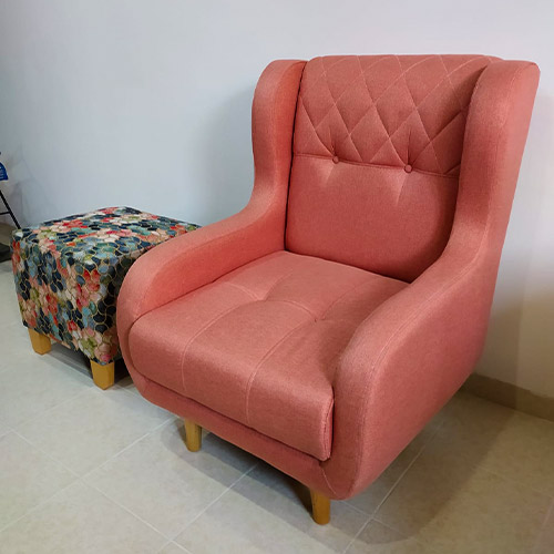 Silla Poltrona Guava, con telas antifluidos